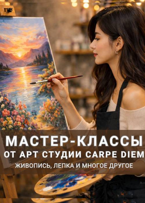 Мастер-класс от арт студии «Carpe Diem» живопись, лепка и многое другое