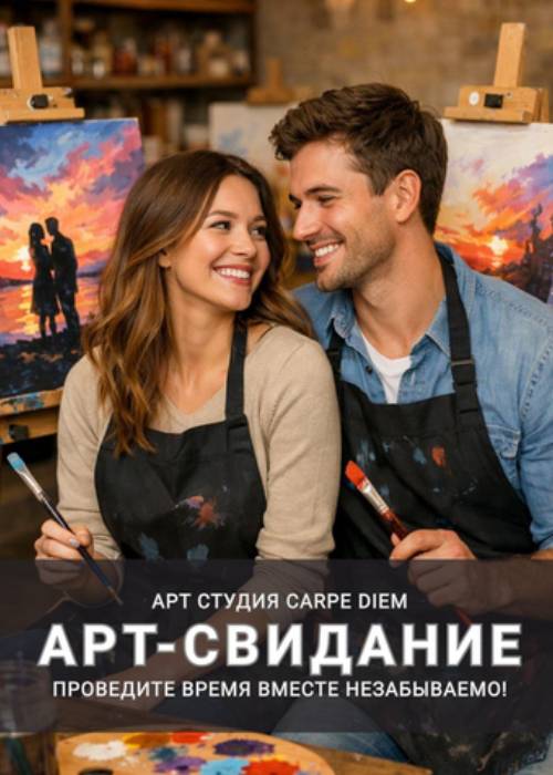 Романтическая арт-встреча в студии «Carpe Diem»