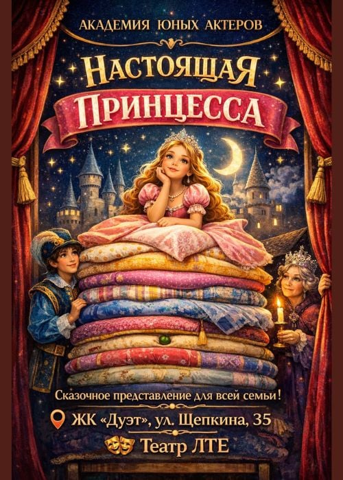 Премьера! Настоящая принцесса в Алматы